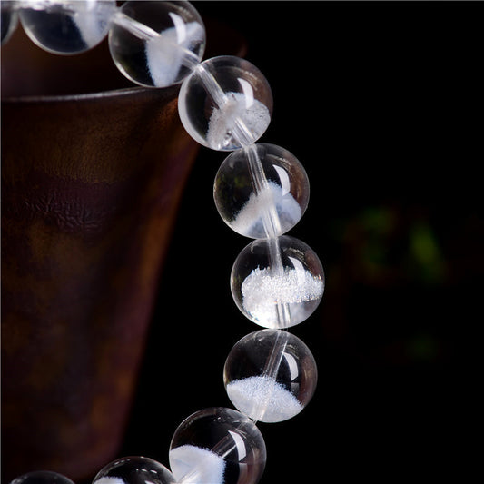 Women's Natural White Ghost Pyramid Bracelet