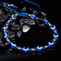 Rainbow Eye Crystal Bead Pull Adjustable Bracelet