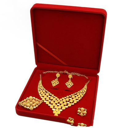 Nigeria Dubai 1k Gold Jewelry Suit