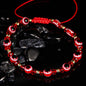 Rainbow Eye Crystal Bead Pull Adjustable Bracelet