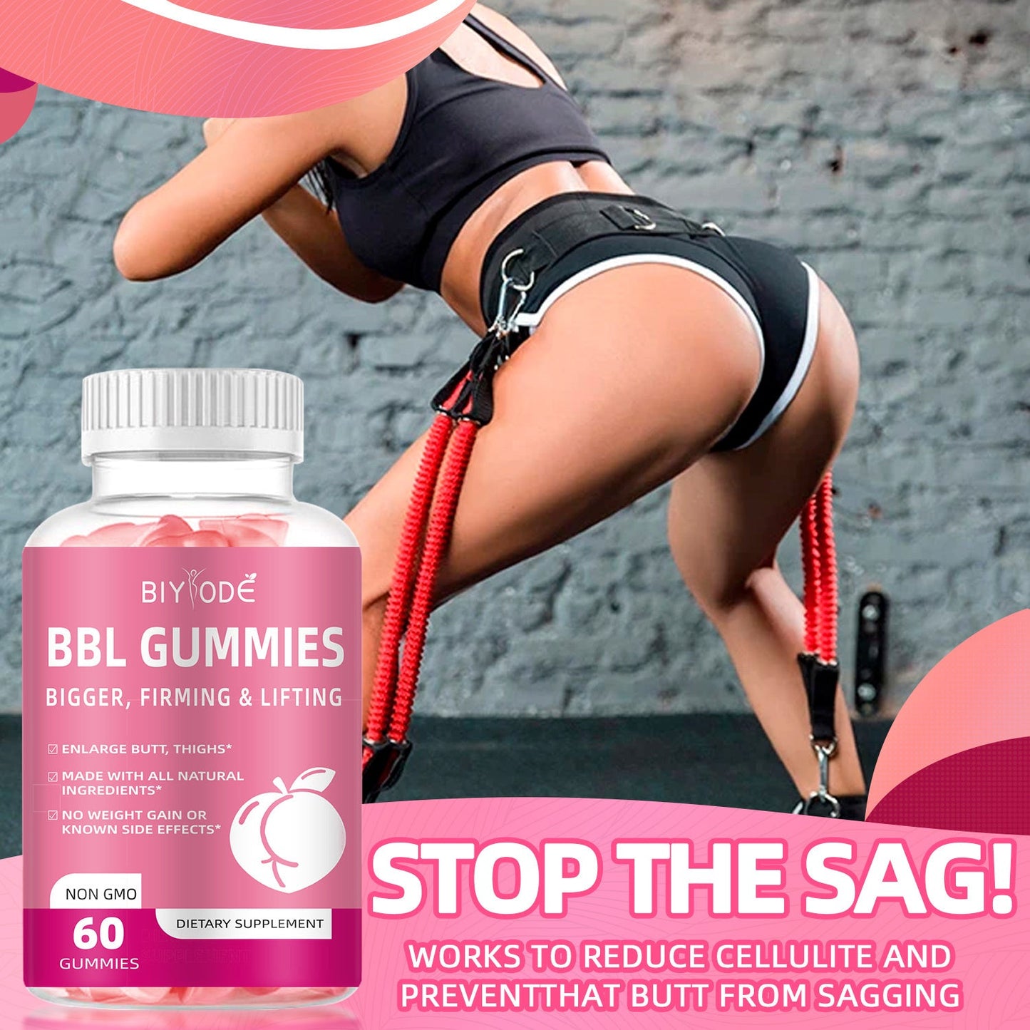 Hip Enlargement Big Butt For Women Body Lifting Enhancement  BBL Gummies