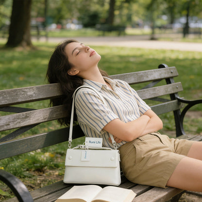 Simple Fashion Handbag-White
