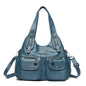 Middle-aged Mom Solid Color Crossbody Handbag