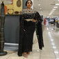 European And American Style Dress Shawl Gold Sheath Slim Fit