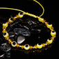 Rainbow Eye Crystal Bead Pull Adjustable Bracelet