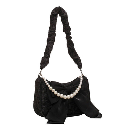 Posh Girls Pearl Bow New Underarm Bag
