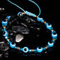 Rainbow Eye Crystal Bead Pull Adjustable Bracelet